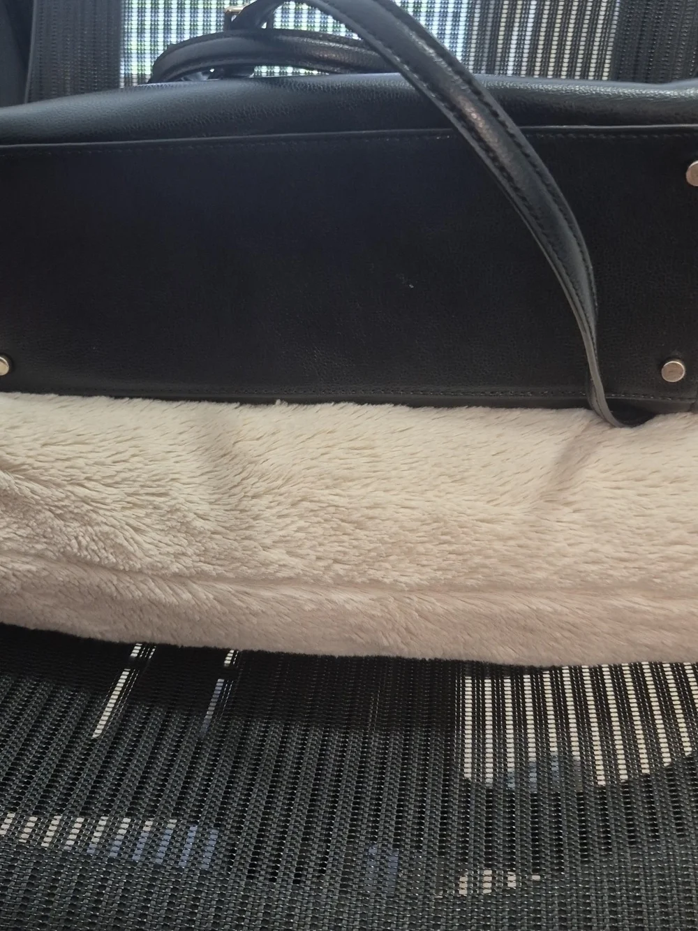 kate spade Black Leather Tote with Top Handles and Crossbody Strap